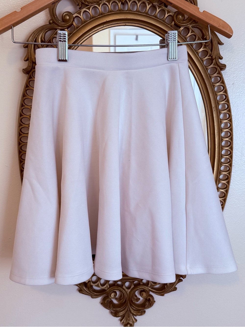 By Johnny White A-Line Mini Skirt